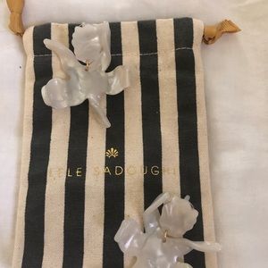 LELE SADOUGHI mother of Pearl earrings. NEW!